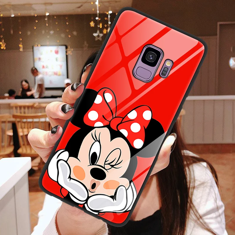 mini Закаленное Стекло ТПУ чехол для samsung Galaxy J7 Prime J5 J4 J6 A6 A8 A7 Note 8 9 10 Pro S8 S9 S10 плюс A40 A70 A50 крышка - Цвет: mini
