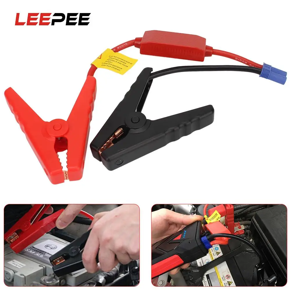 

Emergency Battery Jump Cable Clamps For Car Trucks Jump Starter Alligator Clip With EC5 Plug Connector Starting Device 12V