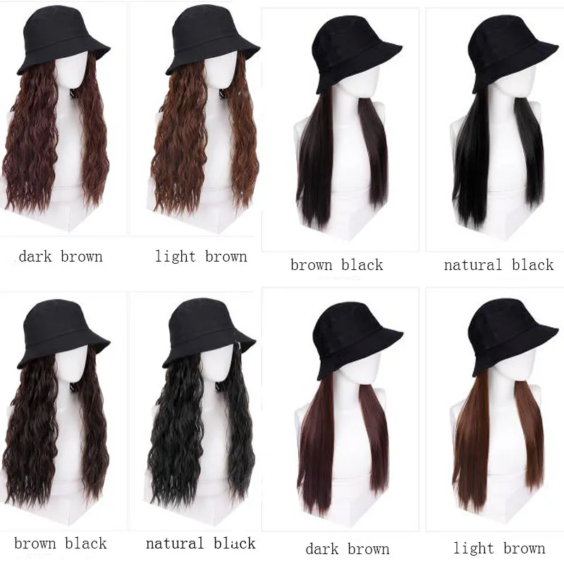 Длинный искусственный парик AOOSOO много стилей натуральные черные/коричневые