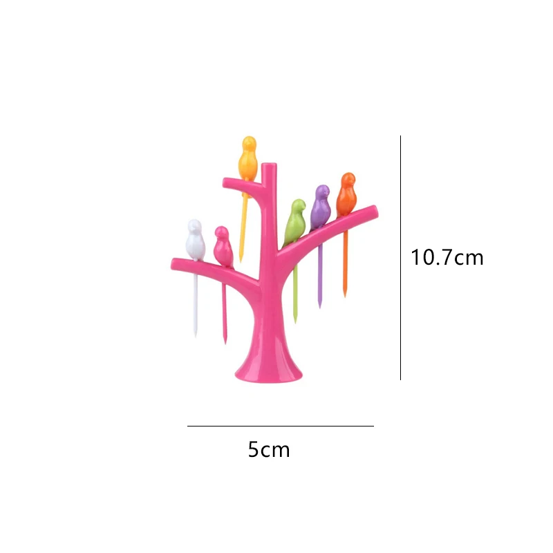 1 комплект из 6 фруктовых вилок модный креативный кронштейн для Treetop набор фруктов