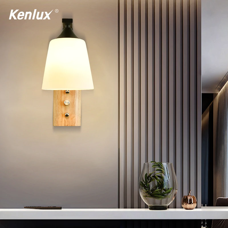 Декоративное Скандинавское бра настенные светильники со стеклянным абажуром