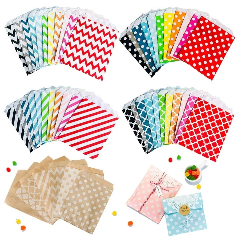 

25pcs Thank You Kraft Paper Gift Bag Candy Biscuit Bags Packing Pouch Pastry Tool Wrapping Wedding Party Favors Gift Bag 13*18cm
