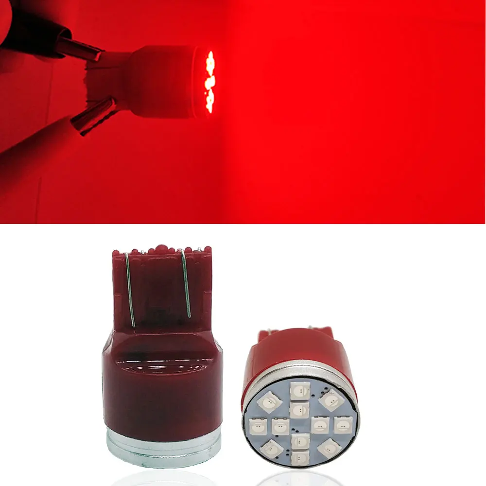 1 шт. T20 светодиодный W21/5W 7443 7440 W21W светодиодные лампы WY21W 12SMD 3030 автомобильные