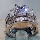Женское кольцо с кристаллами LETAPI, обручальное кольцо из стерлингового серебра 925 пробы с цирконием