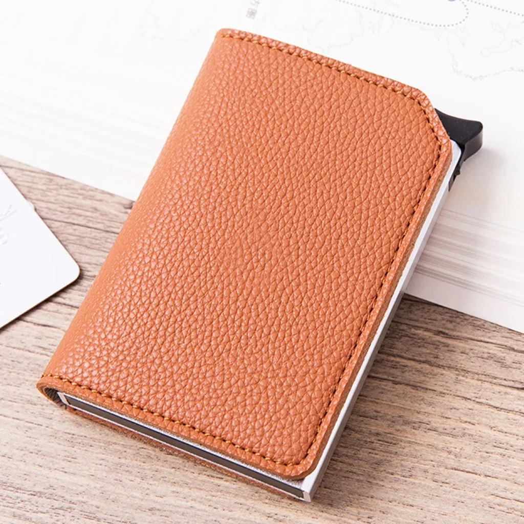 Модный защитный кошелек для карт мужчин и женщин футляр паспорта удостоверения