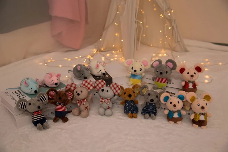 15 см для маленьких детей Kawaii милые мягкие мини Крысы Плюшевые Мультяшные животные маленькая мышка кукла для ключей, игрушка подвеска чучела игрушечный хомяк