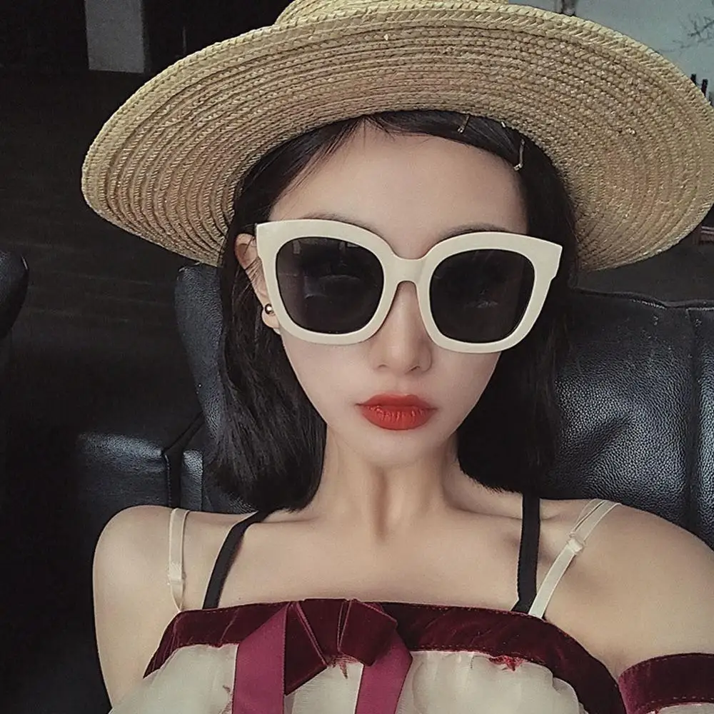 Женские и мужские большие квадратные солнцезащитные очки с широкой оправой