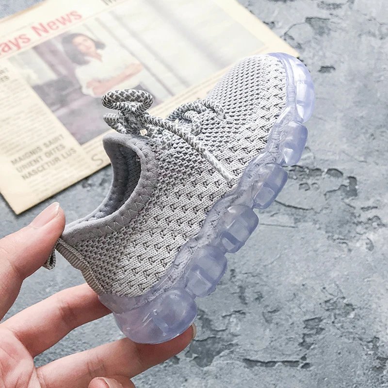 Кроссовки AOGT детские вязаные дышащие мягкие удобные для начинающих ходить