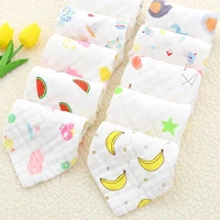 10 pcs baby muslin washcloth cotton gauze infant face towel newborn handkerchief