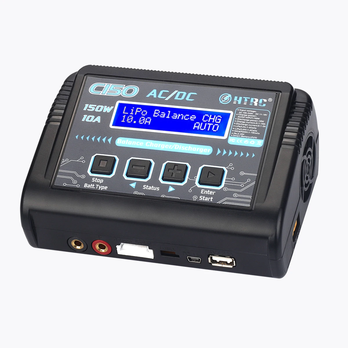 HTRC C150 lipo зарядное устройство AC/DC 150 Вт 10A RC батарея баланс смарт для LiPo LiHV жизнь Lilon