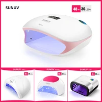 sunuv uv nail dryer lamp uv led for nails dryer 54w48w36w ice lamp for manicure gel nail lamp drying lamp for gel varnish