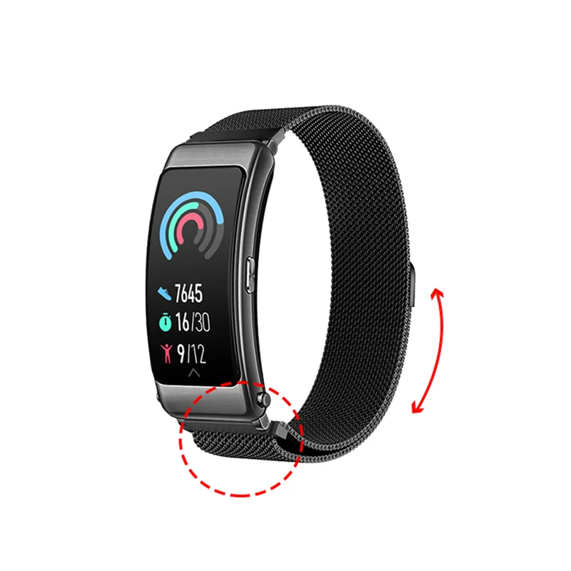 Ремешок сменный металлический для наручных часов браслет смарт huawei B6 ремешок hua