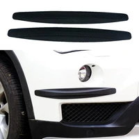2pc 40x5cm carbon fibre car bumper protector corner guard strip truck suv auto anti collision protect automobile accessories