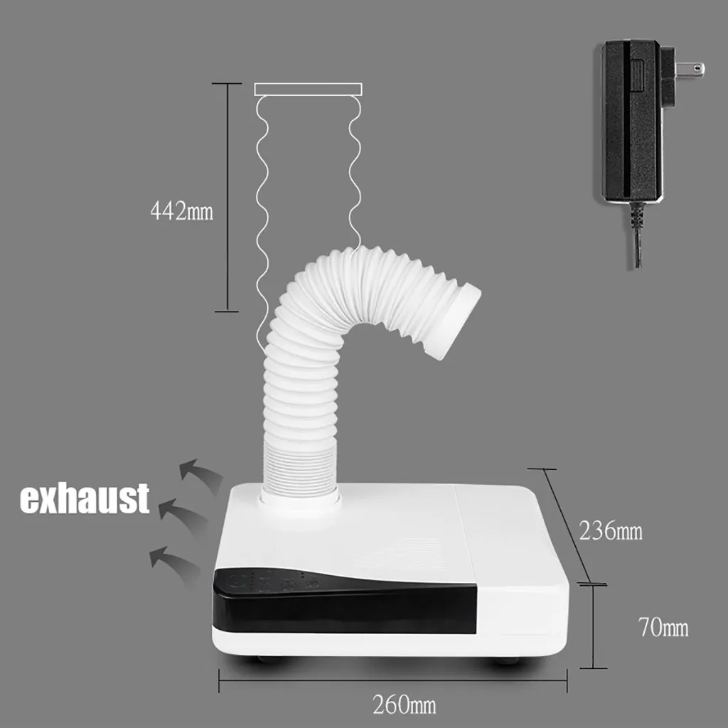 Дрель для ногтей 60 Вт маникюрного салона пылесборник удаления пыли маникюрный