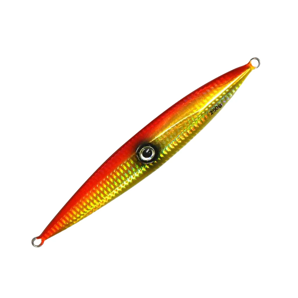250g 19.5cm Metal Fishing Lure Vertical Jigging Bait Hard Heavy Weight Crankbait for Casting | Спорт и развлечения