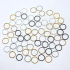 Винтажные посеребренные застежки и крючки для сережек, 8 мм, 100 шт.