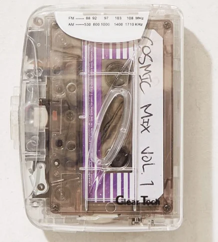 Cassette transparente Walkman, reproductor de m&uacute;sica, cinta americana-0