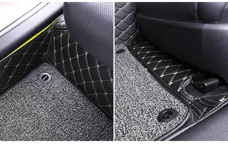 Кожаные автомобильные коврики на заказ для TOYOTA Avensis 2003- Автомобильный Ковер водонепроницаемые автомобильные аксессуары