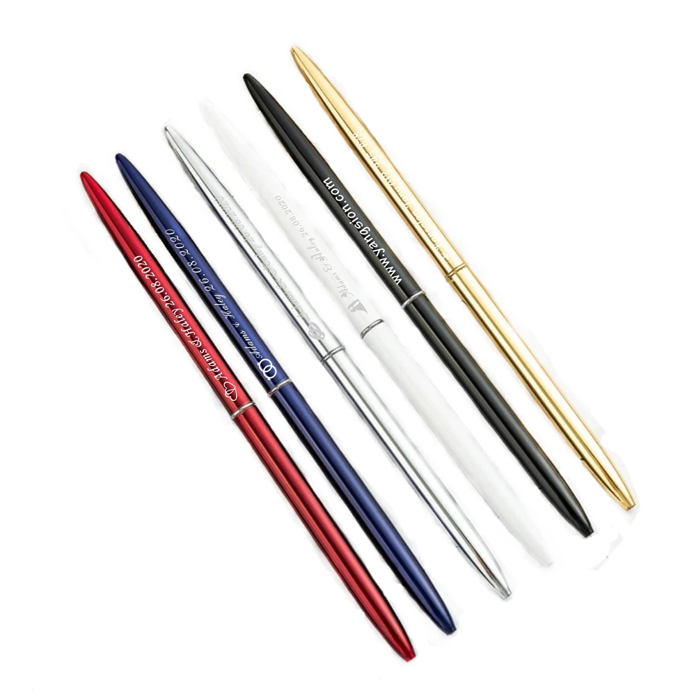 100 шт Персонализированные Выгравированные металлические ручки свадебный