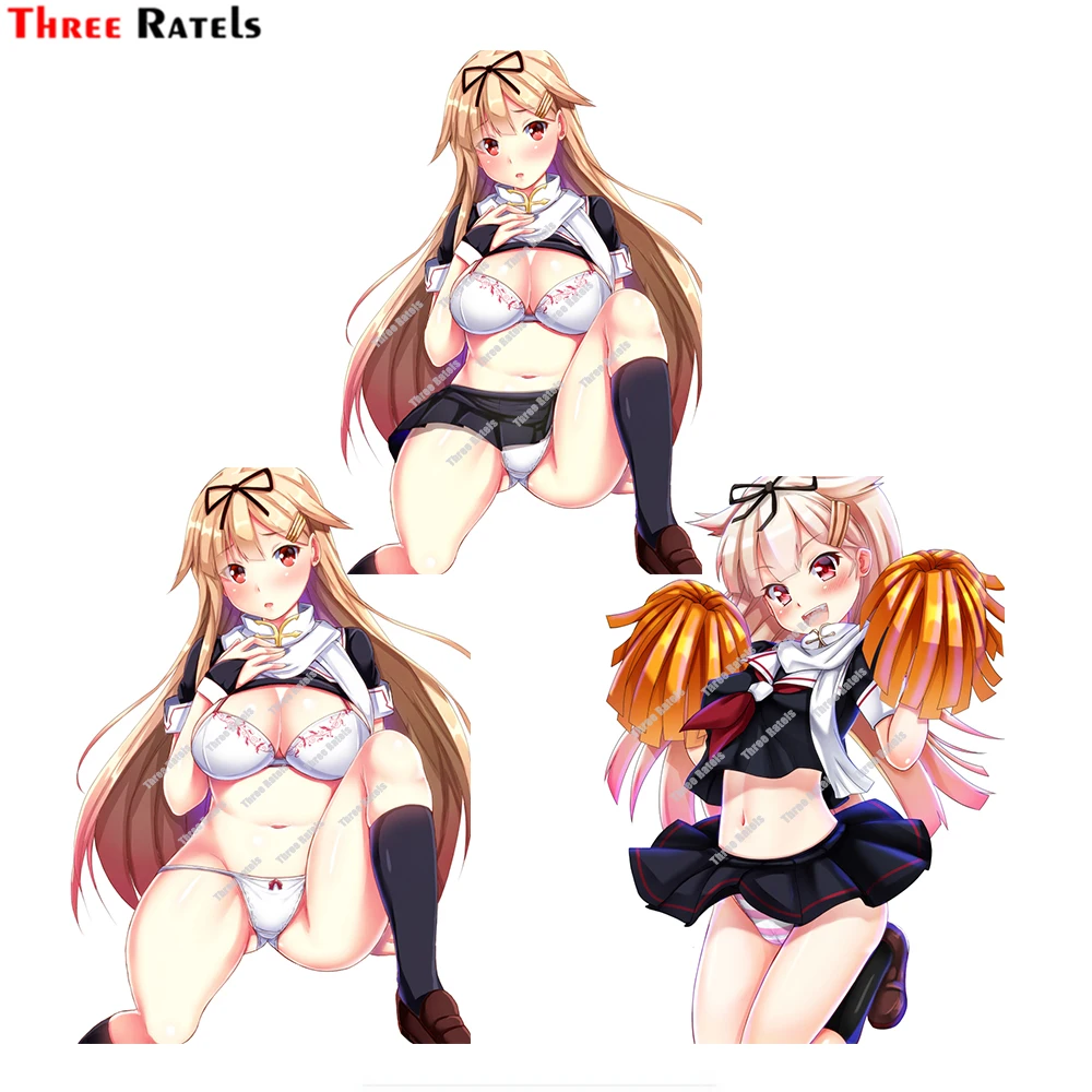 

3D девушка из аниме Three Ratels D992 для коллекции Yuudachi Kantai, чехол для кузова автомобиля, декоративные водонепроницаемые наклейки и наклейки