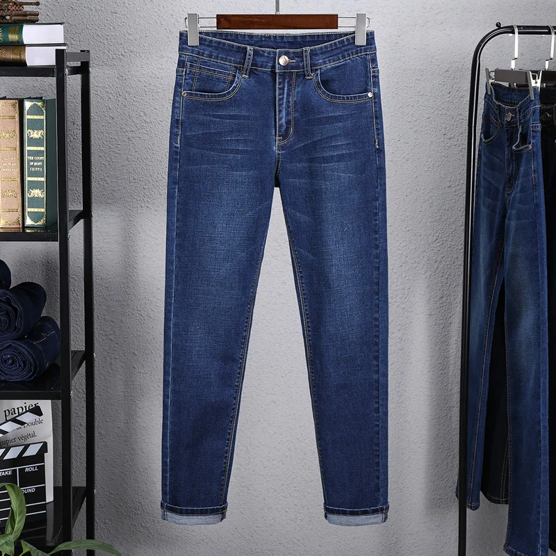 2020 NewSlim Jeans Men's Straight Slim Fit Jerseys | Мужская одежда