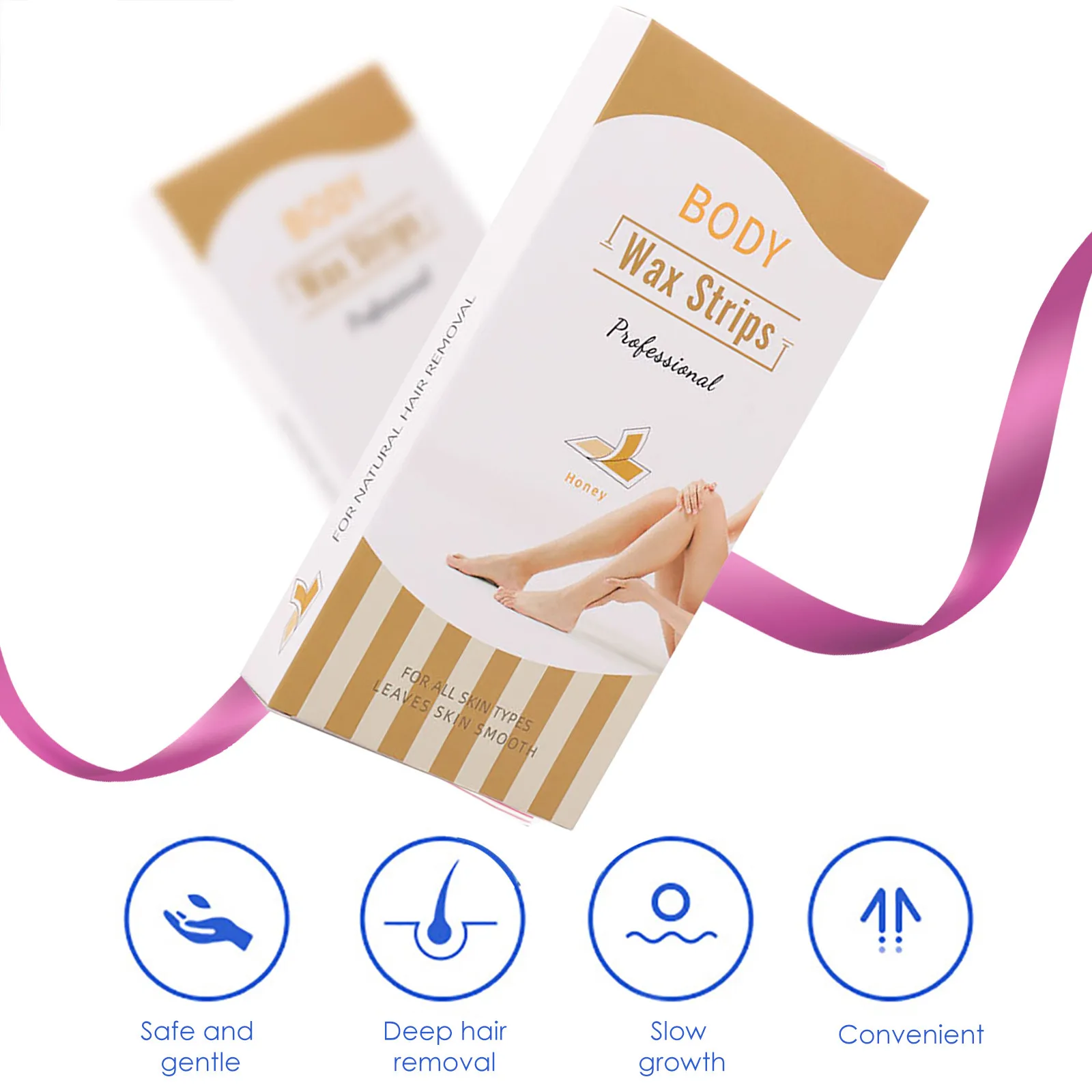 

20Pcs Paper Wax Strips Body Eyebrow Waxing Bikini Legs Hair Removal Arms Body Leg Arm Body Hair Removal Two Side Mini Size