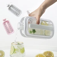 ice ball maker 2 in 1 portable ice machine bar kitchen ice cube mold diy lattice hockey kettle silicone cubic water container