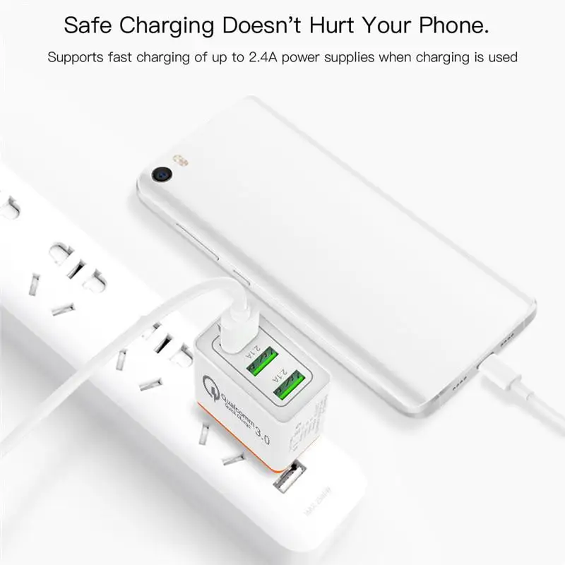 Универсальное быстрое зарядное устройство usb 18 Вт 3 0 для Nexus 6P 5X Nintendo Switch Sony Xperia L1