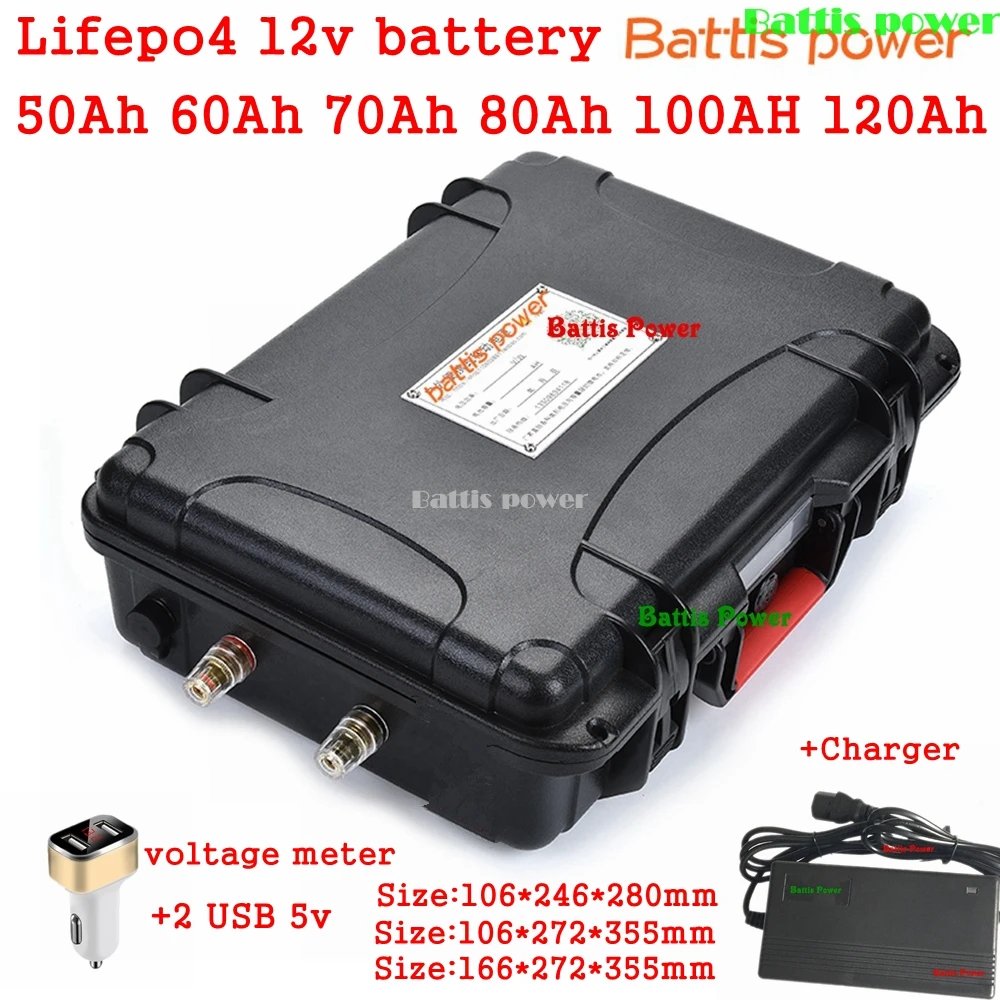 Аккумулятор Lifepo4 ультрабольшой емкости 12 8 В 50 а/ч 60 А/ч 70 80 250 для зарядного