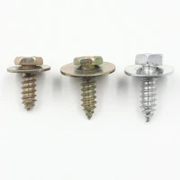 10xmetal fasteners rivet gasket car body screw retainer trim hex bolts thread fender retaining clip for mercedes benz bmw 4 9