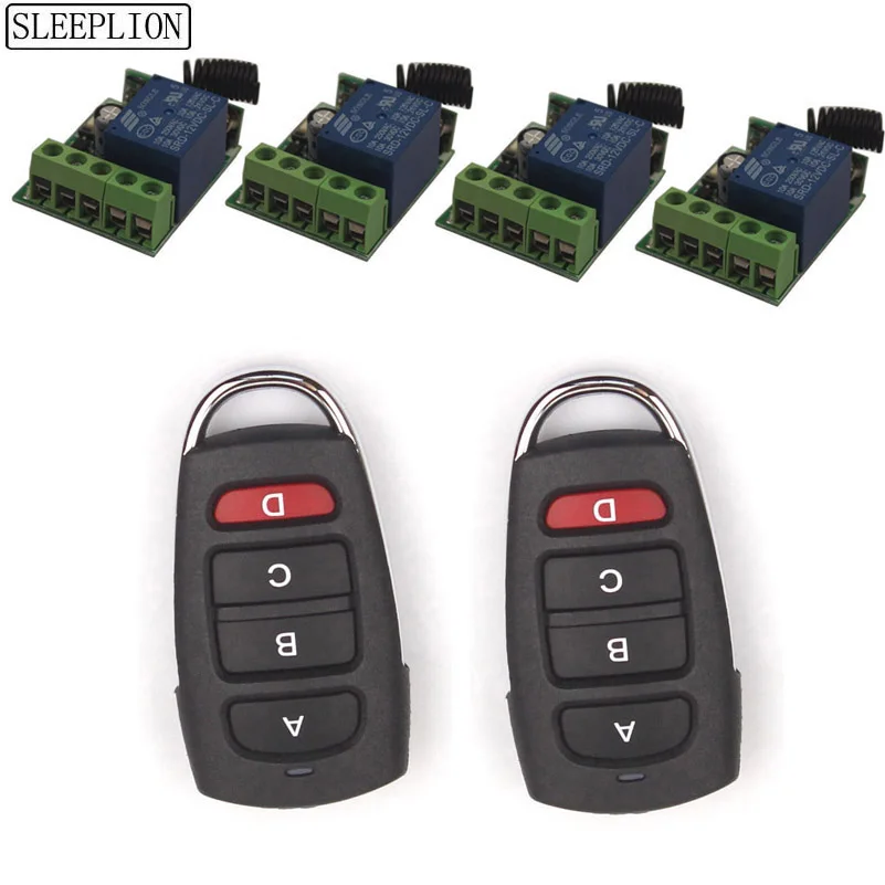 

Sleeplion 12V ON OFF Module Remote Control 1/2/3 Transmitter Toggle Delay Time Switch Relay For Garage Door Wind Lamp Fan ON OFF