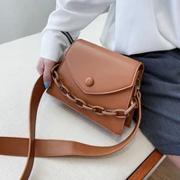 chain design pu leather crossbody small bags for women 2021 summer lady shoulder simple bag female luxury handbags
