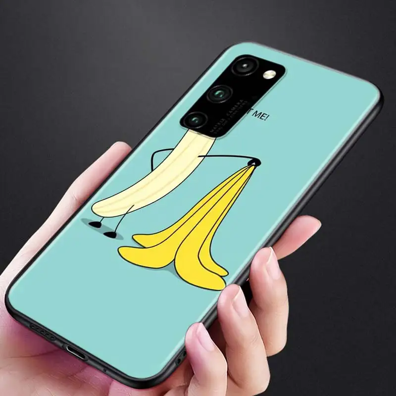 

watermelon banana for Huawei Honor 9A 9C 9S 9X 10 9 Lite 30 20 Pro 10i 8X 8 8A 7A 7C Pro Lite Black Phone Case