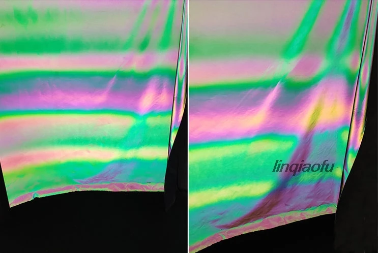 Механическая Зеленая лазерная иллюзия светоотражающая ткань