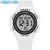 relogio masculino men sport watch waterproof white silicone women wristwatch student electronic clock led digital watches mens