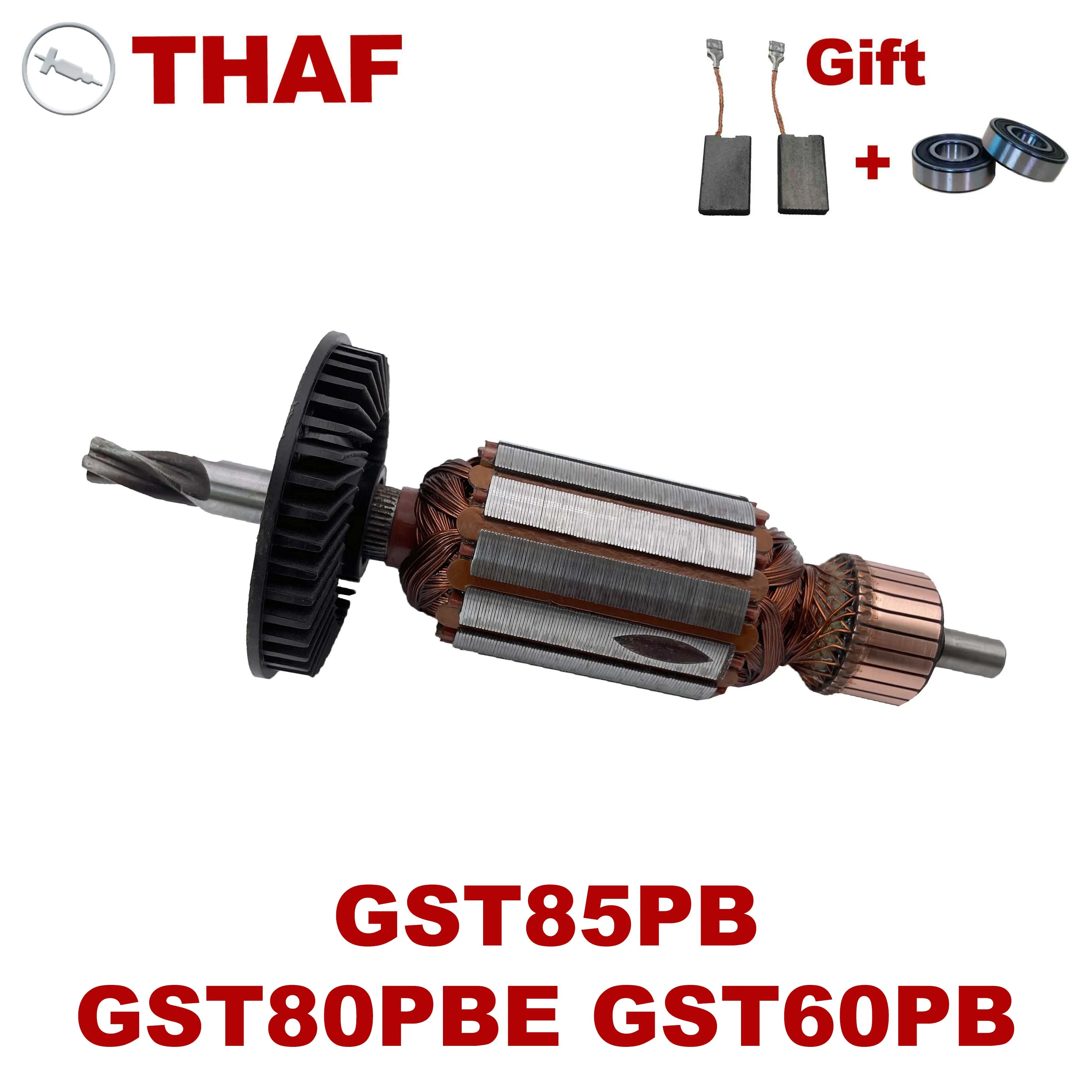 

Free Bearing & Carbon Brush！AC220V-240V Armature Rotor Anchor Replacement for BOSCH Jig Saw GST85PB GST80PBE GST60PB Series