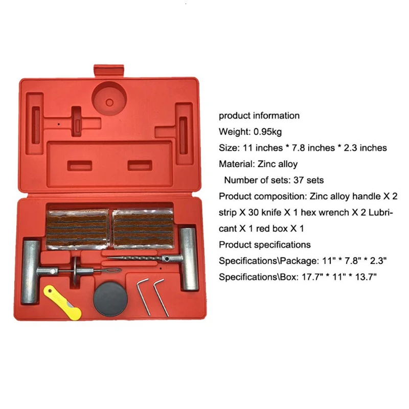 Набор инструментов для автомобиля набор быстрого ремонта шин универсальный