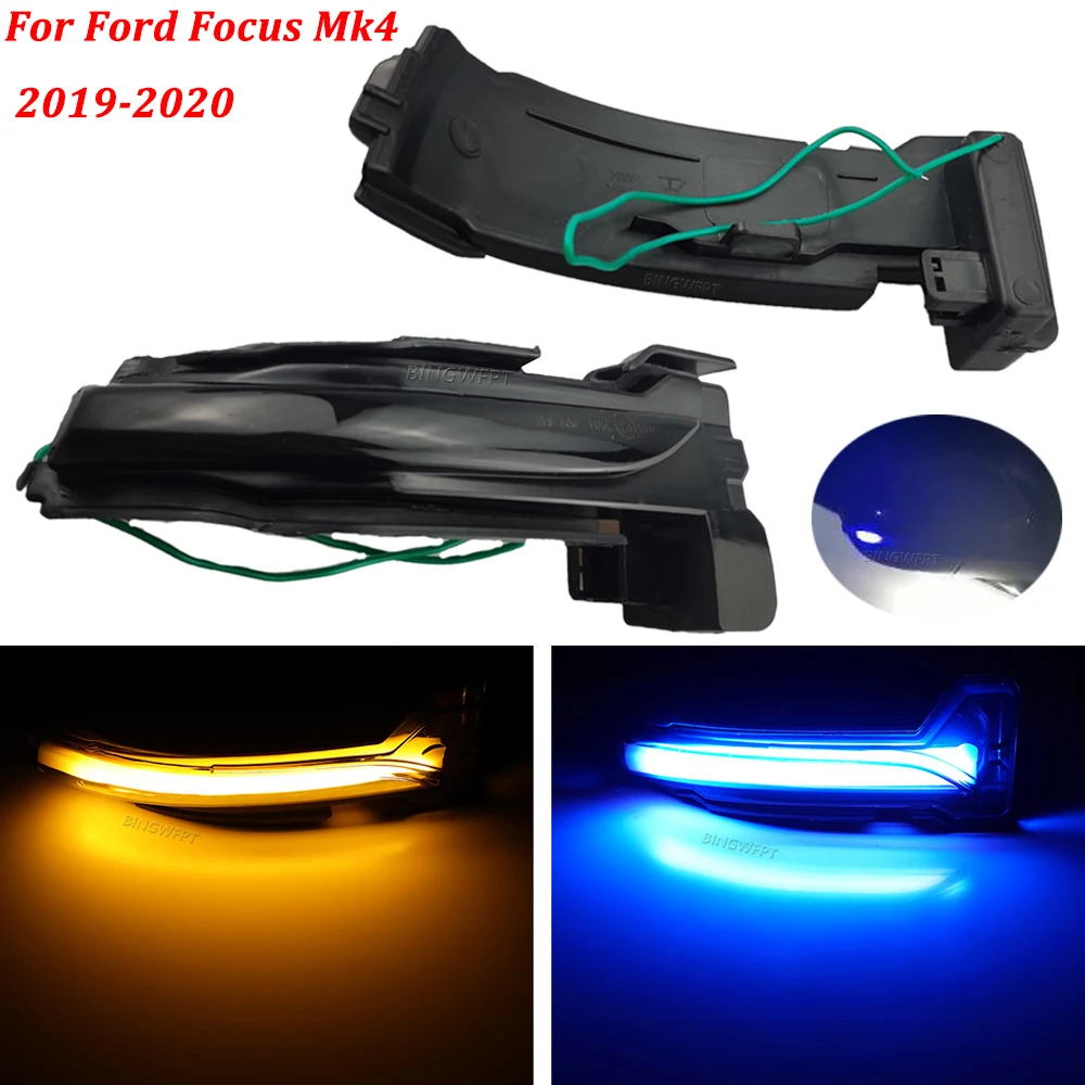 

High Quality For Ford Focus Mk4 Ab Bj 2019-2020 Superb LED Dynamic Turn Signal Blinker Sequential Side Mirror Indicator Light