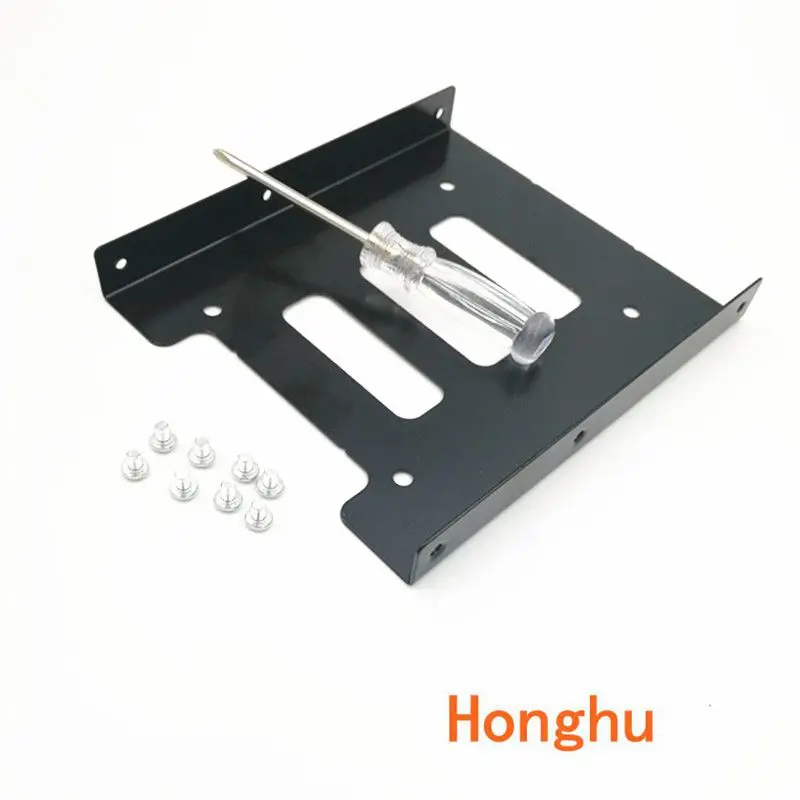 

Black 2.5" SSD to 3.5" Bay Hard Drive HDD Mounting Dock Tray Bracket Adapter with Screwdriver