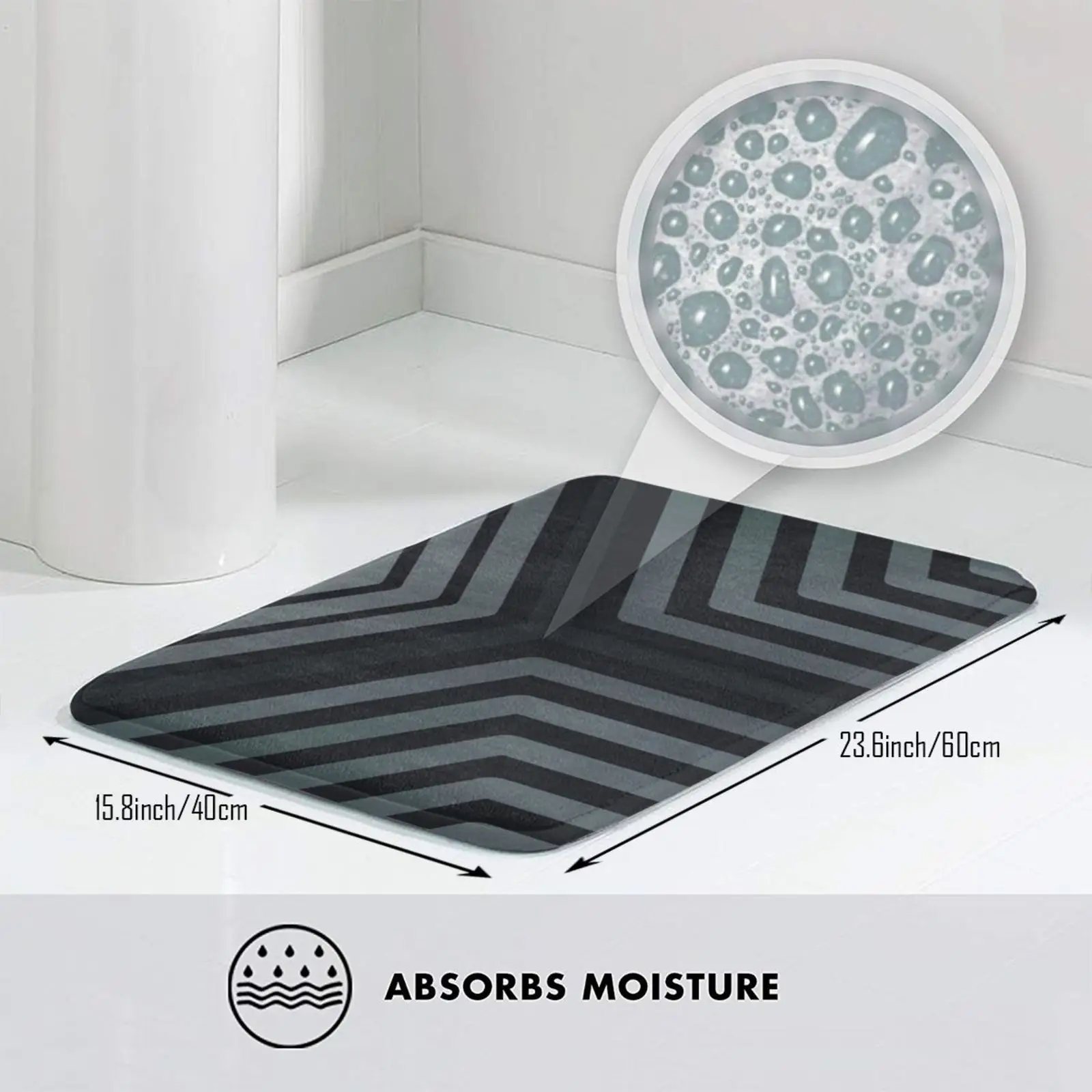 Абстрактный ковер искусственной кожи Противоскользящие коврики для пола