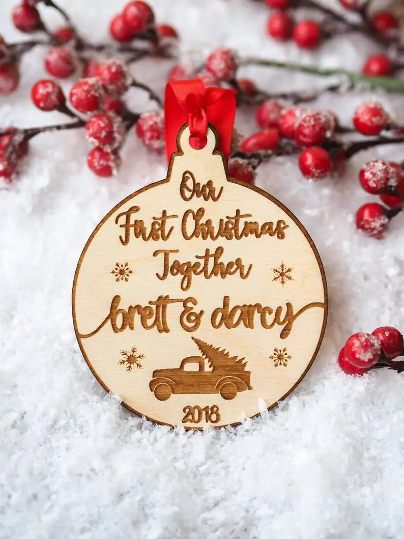 Персонализированные рождественские украшения для новогодней елки|Кулоны и