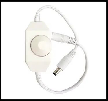 White DC 12 V-24 V 6A Светодиодные ленты диммер переключатель pwm контроллер переключателя DC Jack разъем адаптера светодиодный разъем светодиодный контроллер для RGB - Цвет: White