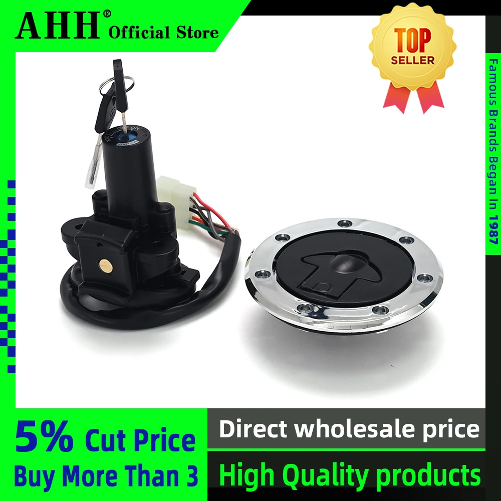 Замок крышки топливного бака зажигания мотоцикла AHH для Kawasaki Ninja ZXR250 ZZR250 ZZR400 ZRX400