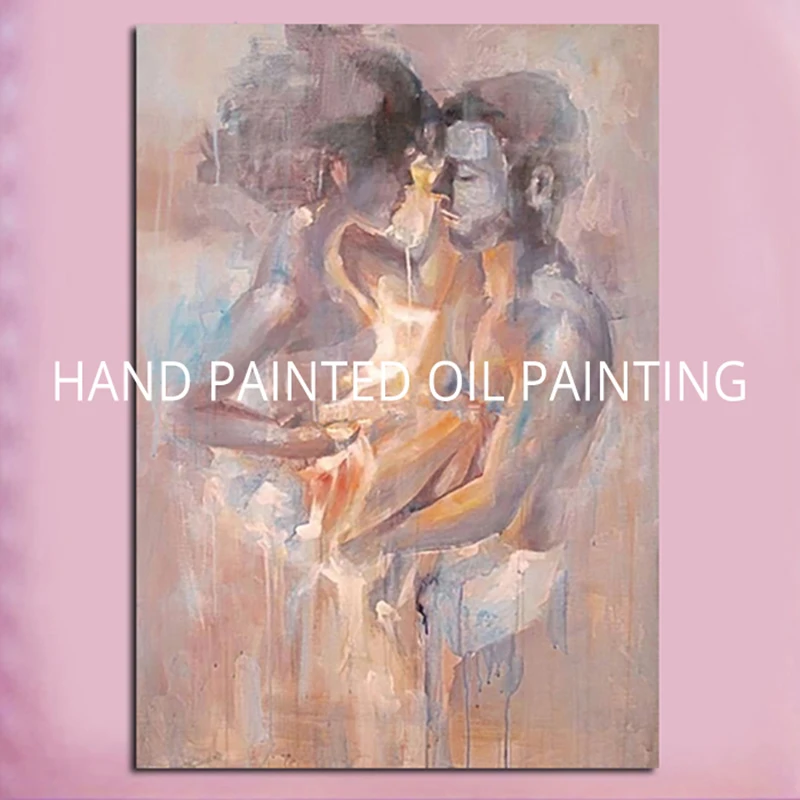 Объятия любовника без рамки украшение дома картина маслом 2020 новый современный