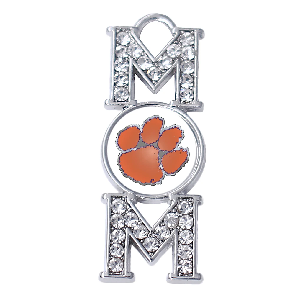 Eco Friendly Metal Inlay Resin Mirror Sticker Football Sport Clemson Charm | Украшения и аксессуары