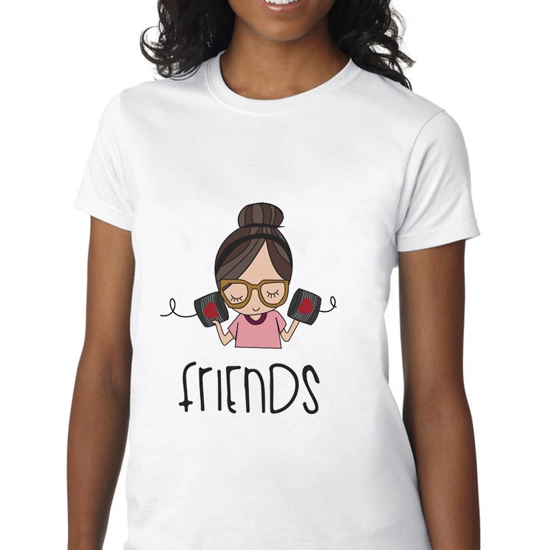 Женская футболка для друзей Женские винтажные топы с графическим принтом и