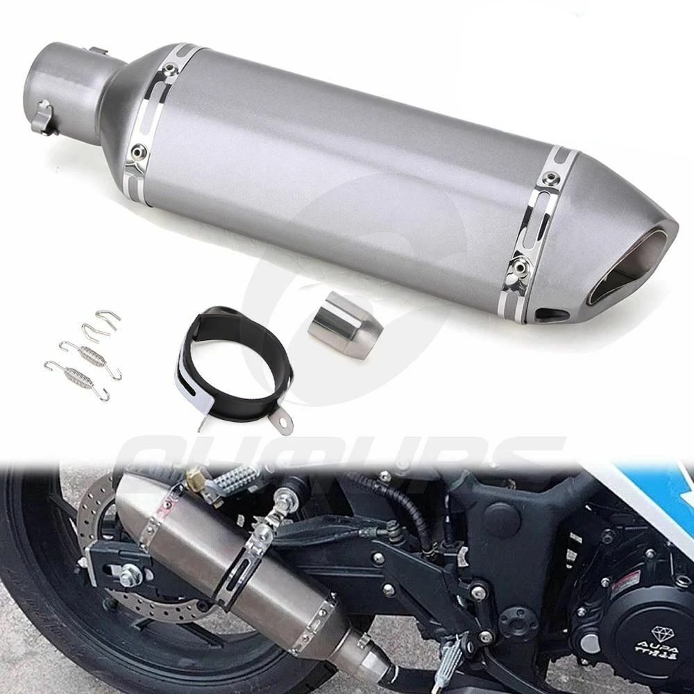 OUMURS выхлопная труба мотоцикла для Akrapovic Universel для Tmax CRF 230 Z750 CB400 ER6N GY6 CBR250 с глушителем