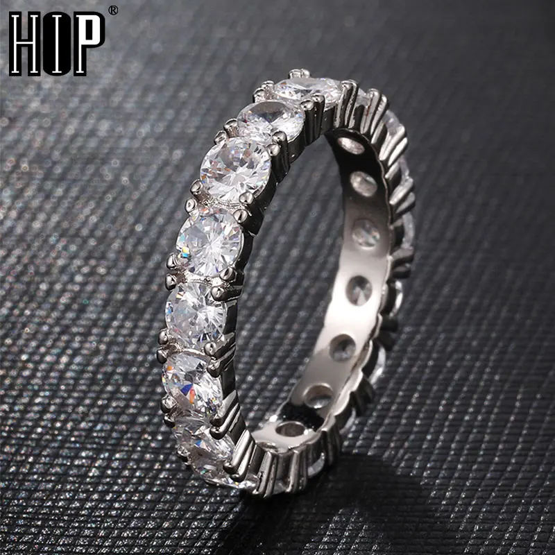 Кольцо в стиле хип хоп для мужчин и женщин украшение с декором под Блестящий