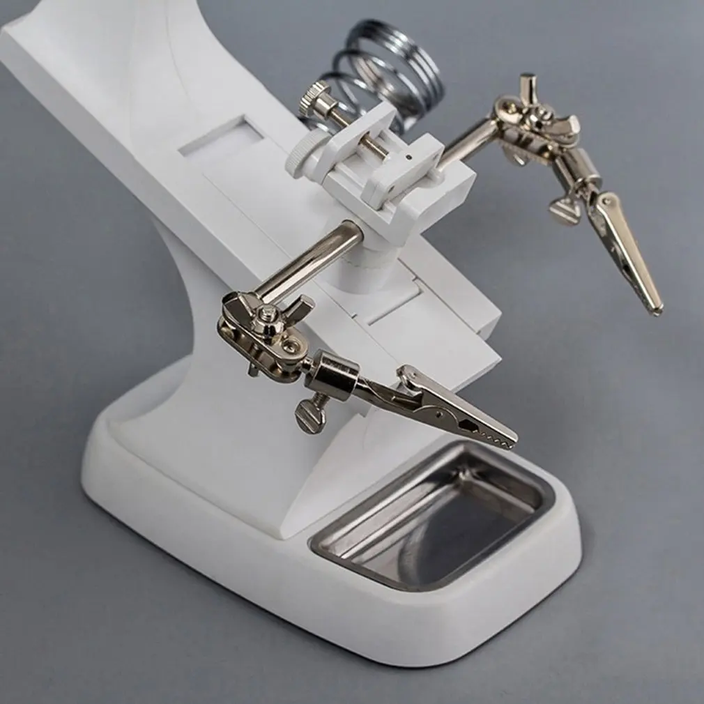 

360 Degrees Rotation LED Maintenance Lamp Magnifying Glass 3X 4.5X Desk Magnifying Lens Clamp Stand Desk Light Magnifier