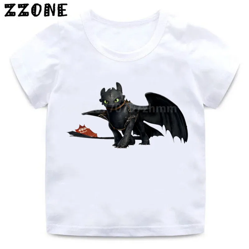 Футболка с рисунком аниме Как приручить дракона для мальчиков и девочек детская